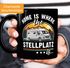 Kaffee-Tasse Camping Home is where the Stellplatz is Geschenke für Camper Wohnmobil Spruch lustig Moonworks®preview