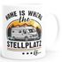 Kaffee-Tasse Camping Home is where the Stellplatz is Geschenke für Camper Wohnmobil Spruch lustig Moonworks®preview