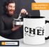 Kaffee-Tasse Chef mit Innenfarbe und großem Henkel MoonWorks®preview