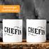 Kaffee-Tasse Chefin mit Innenfarbe und großem Henkel MoonWorks®preview