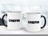 Kaffee-Tasse Chefin-Tasse mit farbiger Kante und Henkel MoonWorks®preview