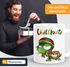 Kaffee-Tasse Chillkröte Schildkröte Rastafrisur Joint Comic Stil Kaffeetasse Fun-Tasse MoonWorks®preview