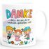 Kaffee-Tasse Danke dass du uns beim Wachsen geholfen hast Geschenk Abschied Erzieherin kleines Dankeschön SpecialMe®preview
