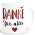 Kaffee-Tasse Danke für Alles Dankeschön-Geschenke Vatertag Muttertag Geburtstag Weihnachten Herz Moonworks®preview