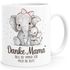 Kaffee-Tasse Danke Mama, dass du immer für mich da bist! Elefant Spruch Geschenk Muttertag Mamatag SpecialMe®preview
