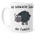 Kaffee-Tasse Das Schwarze Schaf der Familie MoonWorks®preview