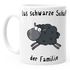 Kaffee-Tasse Das Schwarze Schaf der Familie MoonWorks®preview