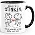 Kaffee-Tasse Deine Fürze stinken aber ich liebe dich Geschenk Freund Mann lustige Liebeserklärung Moonworks®preview
