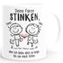Kaffee-Tasse Deine Fürze stinken aber ich liebe dich Geschenk personalisiert Freund Mann lustige Liebeserklärung Moonworks®preview