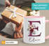 Kaffee-Tasse Design Floral Buchstabe Initiale Monogramm Blüten personalisiert mit Namen persönliche Geschenke SpecialMe®preview