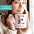 Kaffee-Tasse Design Floral Buchstabe Initiale Monogramm Blüten personalisiert mit Namen persönliche Geschenke SpecialMe®preview