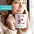Kaffee-Tasse Design Floral Buchstabe Initiale Monogramm Blüten personalisiert mit Namen persönliche Geschenke SpecialMe®preview