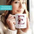 Kaffee-Tasse Design Floral Buchstabe Initiale Monogramm Blüten personalisiert mit Namen persönliche Geschenke SpecialMe®preview