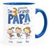 Kaffee-Tasse "Die schönsten Gründe Papa zu sein" Spruch 1-4 Kinder - personalisiertes Geschenk zum Vatertag SpecialMe®preview