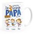 Kaffee-Tasse "Die schönsten Gründe Papa zu sein" Spruch 1-4 Kinder - personalisiertes Geschenk zum Vatertag SpecialMe®preview