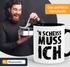 Kaffee-Tasse Einen Scheiß muß ich Spruch-Tasse Teetasse mit Spruch MoonWorks®preview