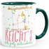 Kaffee-Tasse Einhorn Mir reichts ich geh schaukeln Spruch Unicorn Tasse mit farbigem Henkel MoonWorks®preview