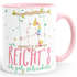 Kaffee-Tasse Einhorn Mir reichts ich geh schaukeln Spruch Unicorn Tasse mit farbigem Henkel MoonWorks®preview