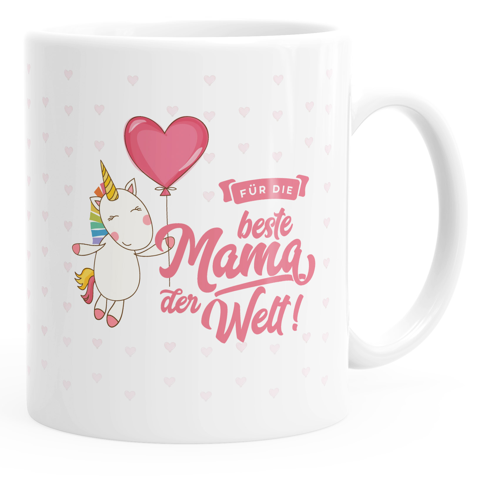 MoonWorks „Beste Mama“ Kaffeetasse – Geschenk Zum Muttertag, Geburtstag, Weihnachten Mit Rosen-Motiv