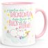 Kaffee-Tasse Einhorn Spruch je größer der Dachschaden desto freier der Blick auf die Sterne Unicorn Sprüche Kaffeetasse Teetasse Keramiktasse MoonWorks®preview