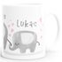 Kaffee-Tasse Elefanten personalisiertes Familien- Geschenk Namenstasse personalisierbare individuelle Geschenke SpecialMe®preview