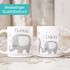 Kaffee-Tasse Elefanten personalisiertes Familien- Geschenk Namenstasse personalisierbare individuelle Geschenke SpecialMe®preview
