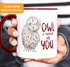 Kaffee-Tasse Eule Owl I need is you Liebe Spruch Geschenk Valentinstag Weihnachten Ehe Partnerschaft MoonWorks®preview