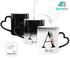 Kaffee-Tasse Farbwechsel mit Buchstabe Initiale Monogramm personalisiert Namen Rosen-Motiv persönliche Geschenke SpecialMe®preview