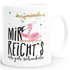 Kaffee-Tasse Flamingo Mir reichts ich geh schaukeln Sprüche Spruch MoonWorks®preview