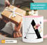 Kaffee-Tasse Florales Design mit Buchstabe Initiale Monogramm personalisiert mit Namen persönliche Geschenke Keramikbecher SpecialMe®preview
