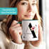 Kaffee-Tasse Florales Design mit Buchstabe Initiale Monogramm personalisiert mit Namen persönliche Geschenke Keramikbecher SpecialMe®preview