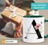 Kaffee-Tasse Florales Design mit Buchstabe Initiale Monogramm personalisiert mit Namen persönliche Geschenke Keramikbecher SpecialMe®preview