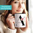 Kaffee-Tasse Florales Design mit Buchstabe Initiale Monogramm personalisiert mit Namen persönliche Geschenke Keramikbecher SpecialMe®preview
