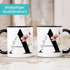 Kaffee-Tasse Florales Design mit Buchstabe Initiale Monogramm personalisiert mit Namen persönliche Geschenke Keramikbecher SpecialMe®preview