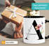 Kaffee-Tasse Florales Design mit Buchstabe Initiale Monogramm personalisiert mit Namen persönliche Geschenke Keramikbecher SpecialMe®preview