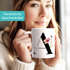 Kaffee-Tasse Florales Design mit Buchstabe Initiale Monogramm personalisiert mit Namen persönliche Geschenke Keramikbecher SpecialMe®preview