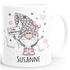 Kaffee-Tasse Frohe Weihnachten Wichtel Weihnachtsmotiv mit Namen persönliche Geschenke SpecialMe®preview