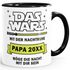 Kaffee-Tasse für werdende Väter mit Spruch Das Wars mit der Nachtruhe lustige Geschenke zum ersten Vatertag MoonWorks®preview