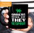 Kaffee-Tasse Gamers never die they respawn Spruch Pixel Zocker 90er 80er Retro MoonWorks®preview