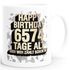 Kaffee-Tasse Geburtstag Happy Birthday {style_variation} Tage alt aber wer zählt schon mit Geschenk lustig MoonWorks®preview