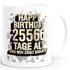 Kaffee-Tasse Geburtstag Happy Birthday {style_variation} Tage alt aber wer zählt schon mit Geschenk lustig MoonWorks®preview