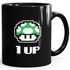 Kaffee-Tasse Geburtstag Retro Pixel-Pilz 1-Up-Pilz Level-Up Gaming Konsole 90er MoonWorks®preview