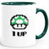Kaffee-Tasse Geburtstag Retro Pixel-Pilz 1-Up-Pilz Level-Up Gaming Konsole 90er MoonWorks®preview