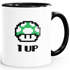Kaffee-Tasse Geburtstag Retro Pixel-Pilz 1-Up-Pilz Level-Up Gaming Konsole 90er MoonWorks®preview