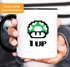 Kaffee-Tasse Geburtstag Retro Pixel-Pilz 1-Up-Pilz Level-Up Gaming Konsole 90er MoonWorks®preview