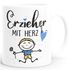 Kaffee-Tasse Geschenk Abschied Danke Erzieherin Erzieher Abschied Kita Kindergarten Kinder Moonworks®preview