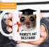Kaffee-Tasse - Geschenk Abschluss Studium Bachelor - Sad Hamster - Spruch Hamsti hat bestandi Keramik Moonworks®preview