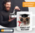 Kaffee-Tasse - Geschenk Abschluss Studium Bachelor - Sad Hamster - Spruch Hamsti hat bestandi Keramik Moonworks®preview