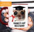 Kaffee-Tasse - Geschenk Abschluss Studium Bachelor - Sad Hamster - Spruch Hamsti hat bestandi Keramik Moonworks®preview