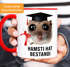 Kaffee-Tasse - Geschenk Abschluss Studium Bachelor - Sad Hamster - Spruch Hamsti hat bestandi Keramik Moonworks®preview
